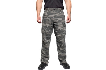Image of Rothco Vintage Camo Paratrooper Fatigue Pants, Black Camo, Large, 3865-BlackCamo-L