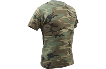 Image of Rothco Vintage Camo T-Shirts, Woodland Camo, Small, 4777-WoodlandCamo-S