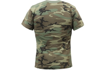 Image of Rothco Vintage Camo T-Shirts, Woodland Camo, Small, 4777-WoodlandCamo-S