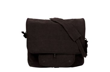 Image of Rothco Vintage Canvas Paratrooper Bag, Black, 9558-Black