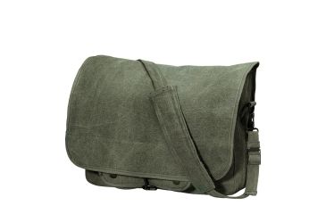Image of Rothco Vintage Canvas Paratrooper Bag, Vintage Olive Drab, 9128-VintageOliveDrab