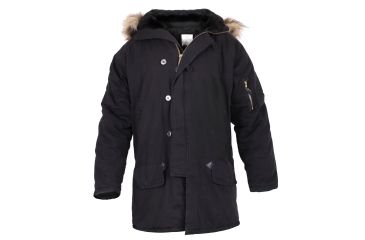 Image of Rothco Vintage N-3B Parka, Black, Small, 9963-Black-S