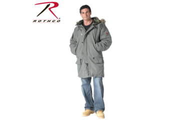Image of Rothco Vintage N-3B Parka, Olive Drab, Small, 9467-OliveDrab-S