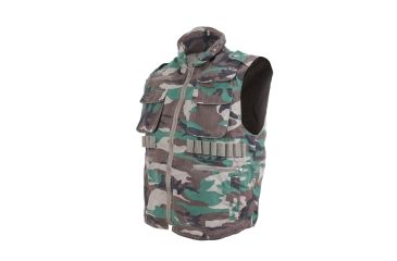 Image of Rothco Vintage Ranger Vest, Woodland Camo, Small, 8552-WoodlandCamo-S