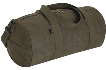 Image of Rothco Waxed Canvas Shoulder Duffle Bag - 19 Inch, Olive Drab, 2416-OliveDrab
