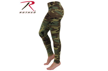 Image of Rothco Womens Camo Performance Leggings, Woodland Camo, Extra Small, 44090-WoodlandCamo-XS