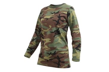 Image of Rothco Womens Long Sleeve Camo T-Shirt, L, 3678-L
