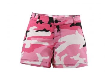 Image of Rothco Womens Shorts, Pink Camo, Extra Small, 3196-PinkCamo-XS