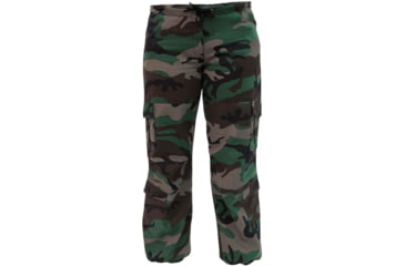 Image of Rothco Unwashed Camo Paratrooper Fatigue Pants - Womens, Extra Small, 3833-XS