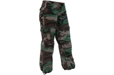 Image of Rothco Womens Unwashed Camo Paratrooper Fatigue Pants, Extra Small, 3833-XS