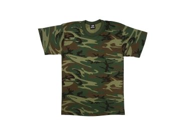 Image of Rothco Woodland Camo T-Shirt, 2XL, 6780-2XL