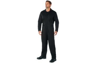 Image of Rothco Workwear Coverall, Black, Small, 10485-Black-S