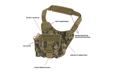 Image of Rothco X Bear Archery Fred Camo Concealed Carry Advanced Tactical Bag, Camo, 613902036147