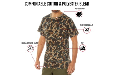 Image of Rothco X Bear Archery Fred Camo T-Shirt, Camo, Small, 613902035959