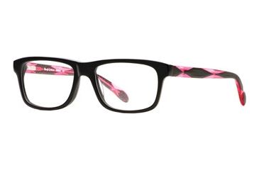 Image of Rough Justice RJ Electro SERJ ELEC00 Single Vision Prescription Eyeglasses - Brilliant Black SERJ ELEC005335 BK