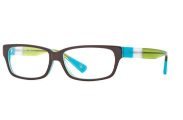 Image of Rough Justice RJ Harmless Flirt SERJ HARM00 Single Vision Prescription Eyeglasses - Brown Aqua SERJ HARM005540 BN