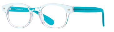 Image of Rough Justice RJ Miss Sassy SERJ MISS00 Eyeglass Frames - White Mint SERJ MISS004940 WH