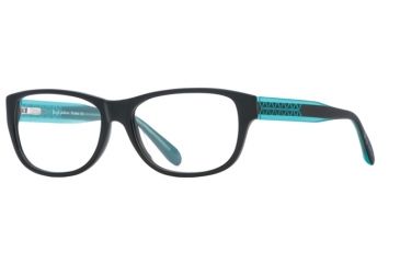 Image of Rough Justice RJ Punkie SERJ PUNK00 Single Vision Prescription Eyeglasses - Black Aqua SERJ PUNK005235 BK