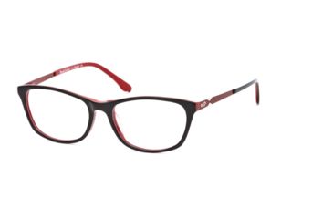 Image of Rough Justice RJ Tease SERJ TEAS00 Single Vision Prescription Eyeglasses - Black/red SERJ TEAS005240 RD