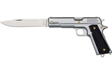 Image of Rough Rider 45 Pistol Fold Knife, SS blade, Blued finish handle RR1188