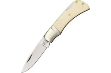 Image of Rough Rider Mustang Lockback Fold Knife, 440 SS blade, White smooth bone handle RR1300