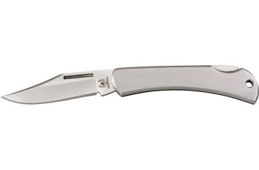Image of Rough Rider Stainless Lockback Fold Knife, SS clip blade, Brushed SS handle RR998