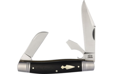 Image of Rough Rider Common Stock D2 Black Micarta Knife, RRR008 COMMON STOCK