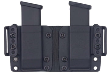 Image of Rounded 9/40 Double Stack, OWB KYDEX Double Magazine Holster, Black, CEX-940-DS-BK-DBLMAG