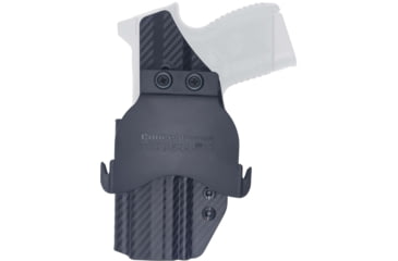 Image of Rounded by Concealment Express OWB Paddle Holster FN 509 CC Edge, Right Hand, Carbon Fiber Black, FNS-FN509-CF-RH-OWDL-RMR