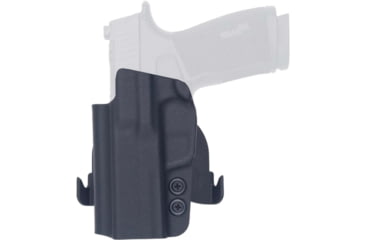Image of Rounded by Concealment Express OWB Paddle Kydex Holster SIG Sauer P365 X-Macro, Left Hand, Black, SSR-P365X-BK-LH-OWDL
