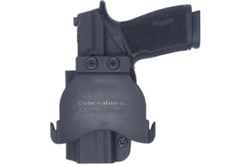 Image of Rounded by Concealment Express OWB Paddle Kydex Holster SIG Sauer P365 X-Macro, Right Hand, Black, SSR-P365X-BK-RH-OWDL