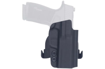 Image of Rounded by Concealment Express OWB Paddle Kydex Holster SIG Sauer P365 X-Macro, Right Hand, Black, SSR-P365X-BK-RH-OWDL