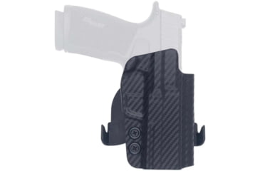 Image of Rounded by Concealment Express OWB Paddle Kydex Holster SIG Sauer P365 X-Macro, Right Hand, Carbon Fiber Black, SSR-P365X-CF-RH-OWDL