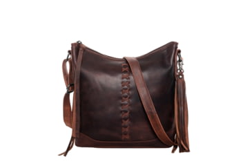 Image of Rounded Concealed Carry Purse Blake Leather Crossbody By Lady Conceal, LCL-110-CRS-CRM