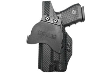 Image of Rounded Glock 17 19 19X 22 23 31 32 34 35 45 Gen 1-5 With Tlr-1 Owb Kydex Paddle Holster, GLK-1917TLR1-CF-LH-OWBPDL
