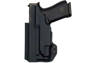 Image of Rounded IWB Kydex Holster for Glock 43X Olight Valkyrie PL Mini 3, Right Hand, Black, GLK-43OLVPLM3-BK-RH-VAR