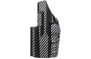 Image of Rounded IWB Kydex Holster for Kel-Tec PR57, Right Hand, Carbon Fiber Black, KTC-PR57-CF-RH-VAR