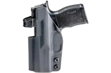 Image of Rounded IWB Kydex Holster for IWI Jericho Enhanced Mid-Size, Left Hand, Black, IWI-JRO2MS-BK-LH-VAR