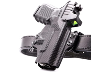 Image of Rounded OWB Belt Loop Holster, H&amp;K VP9SK, AMBI, Carbon Fiber, HKH-VP9SK-CF-AMBI-OWB