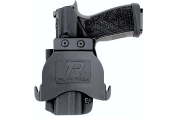 Image of Rounded OWB Kydex Holster for Sig Sauer P365 AXG Legion, Right Hand, Black, SSR-P365AX-BK-RH-OWBPDL