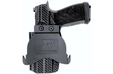 Image of Rounded OWB Kydex Holster for Sig Sauer P365 AXG Legion, Left Hand, Carbon Fiber Black, SSR-P365AX-CF-LH-OWBPDL