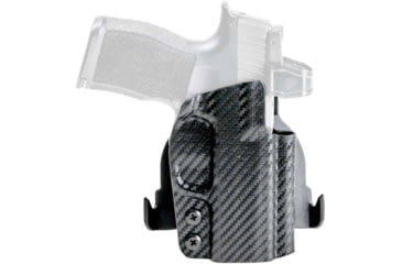 Image of Rounded OWB Kydex Holster for IWI Jericho Enhanced, Right Hand, Carbon Fiber Black, IWI-JRO2-CF-RH-OWBPDL