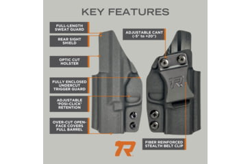 Image of Rounded Kydex Canik METE MC9 Prime IWB Holster