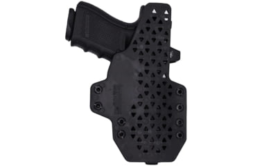Image of Rounded Tuckable KYDEX Armaloy Hybrid Holster, VP9, Left Hand, Black, HKH-VP9-BK-LH-STPOLY