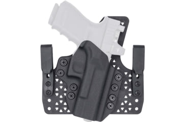 Image of Rounded Wide KYDEX Armaloy Hybrid Holster, Walther CCP, Right Hand, Black, WTR-CCP-BK-RH-WDPOLY