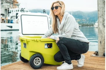 Image of RovR Products RollR 60 Cooler w/ Wagon Bin, Moss, 852490007713