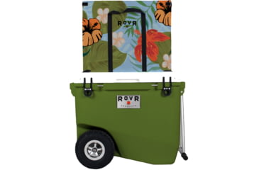 Image of RovR Products RollR 80 Cooler w/ Wagon Bin, Aloha, 854404008854