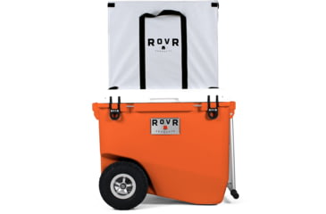 Image of RovR Products RollR 80 Cooler w/ Wagon Bin, Desert, 852490007768