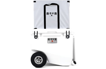 Image of RovR Products RollR 80 Cooler w/ Wagon Bin, Powder, 852490007782
