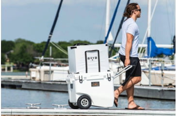 Image of RovR Products RollR 80 Cooler w/ Wagon Bin, Powder, 852490007782